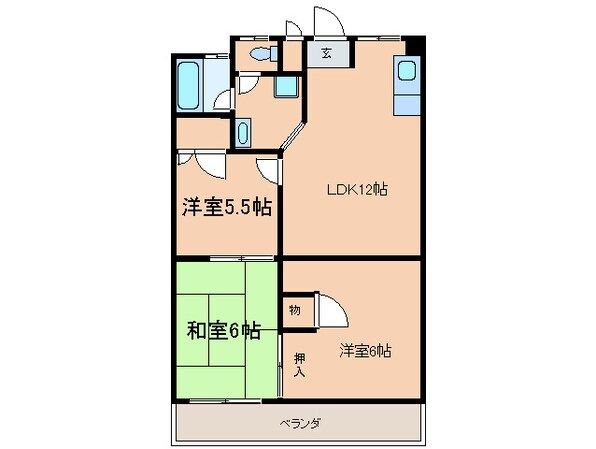 セシル古市の物件間取画像